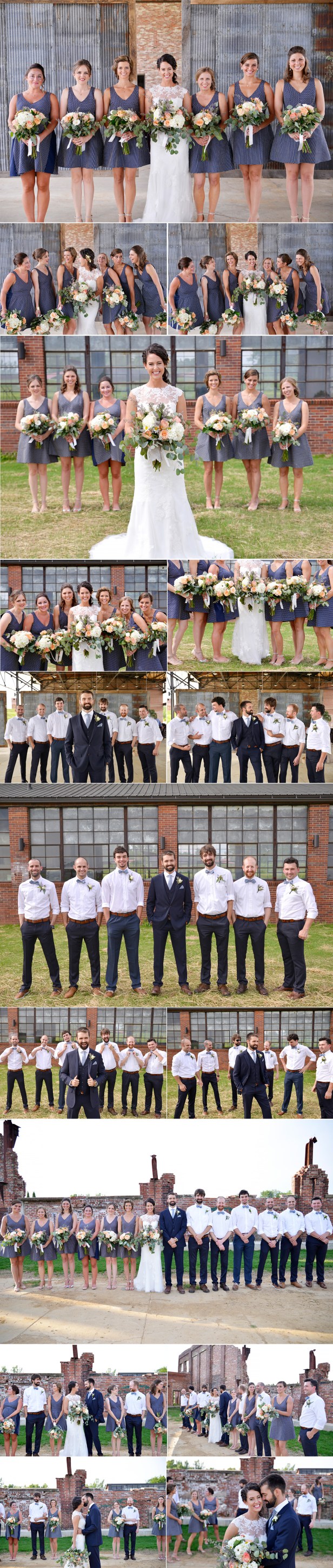 5-wedding in foundation park mt vernon ohio bridal party