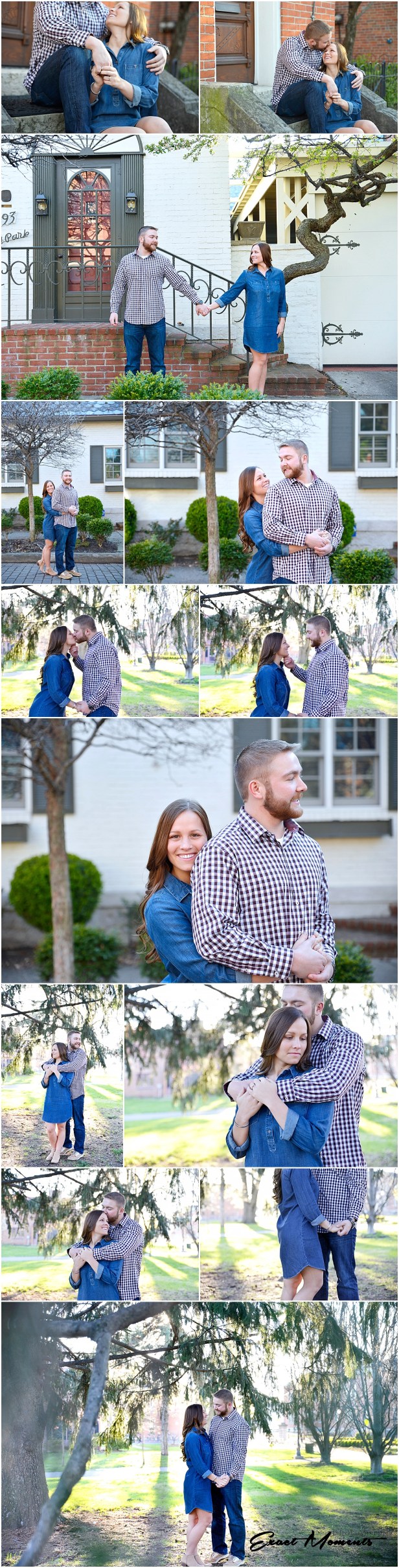 Engagement photos in german village
