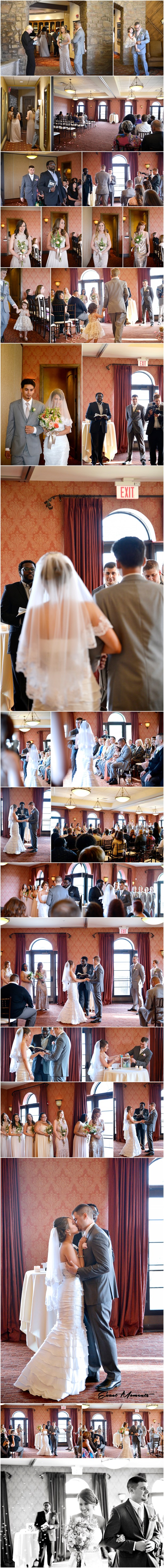 The club at Corazon wedding ceremony Columbus Ohio