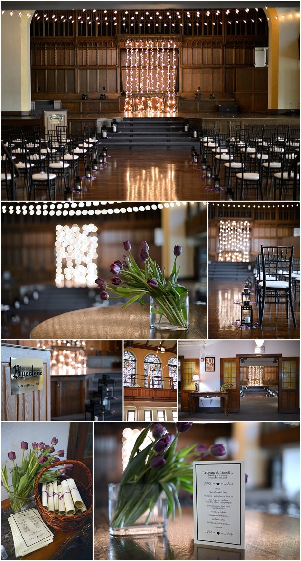 The Bluestone wedding ceremony details columbus Ohio